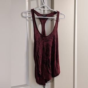 Burgundy Mandela tank top